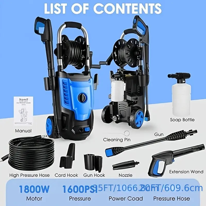 Professional 1800W Electric Pressure Washer