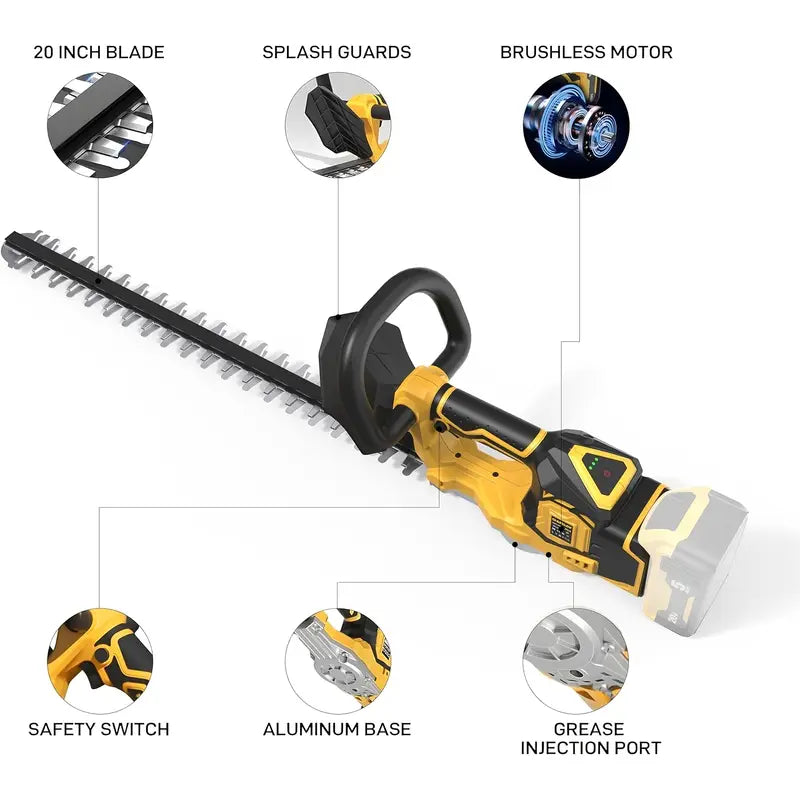 Hedge Trimmer Cordless For DEWALT 20V MAX Battery